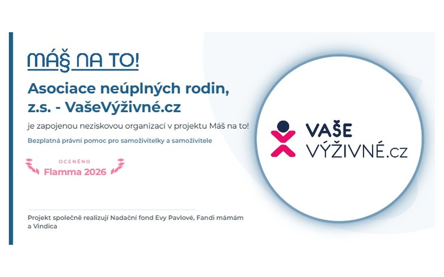 Bezplatná konzultace s advokátem pro sólo rodiče – projekt MÁŠ NA TO